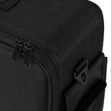 ACTIVESHOP hairdresser's case with compartments for tools and accessories, black portable salon organizer.