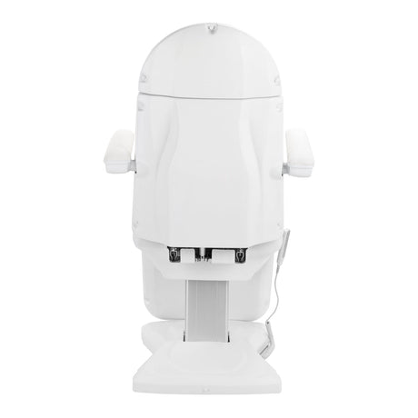 White SILLON Eclipse electric cosmetic chair with four actuators, designed for beauty salon and spa treatments.