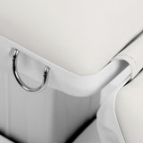 White SILLON Eclipse electric cosmetic chair with four actuators, designed for beauty salon use, featuring ergonomic seating and adjustable height.