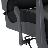 Gabbiano Bruno barber chair with graphite frame and black upholstery, stylish barbershop furniture with adjustable features.