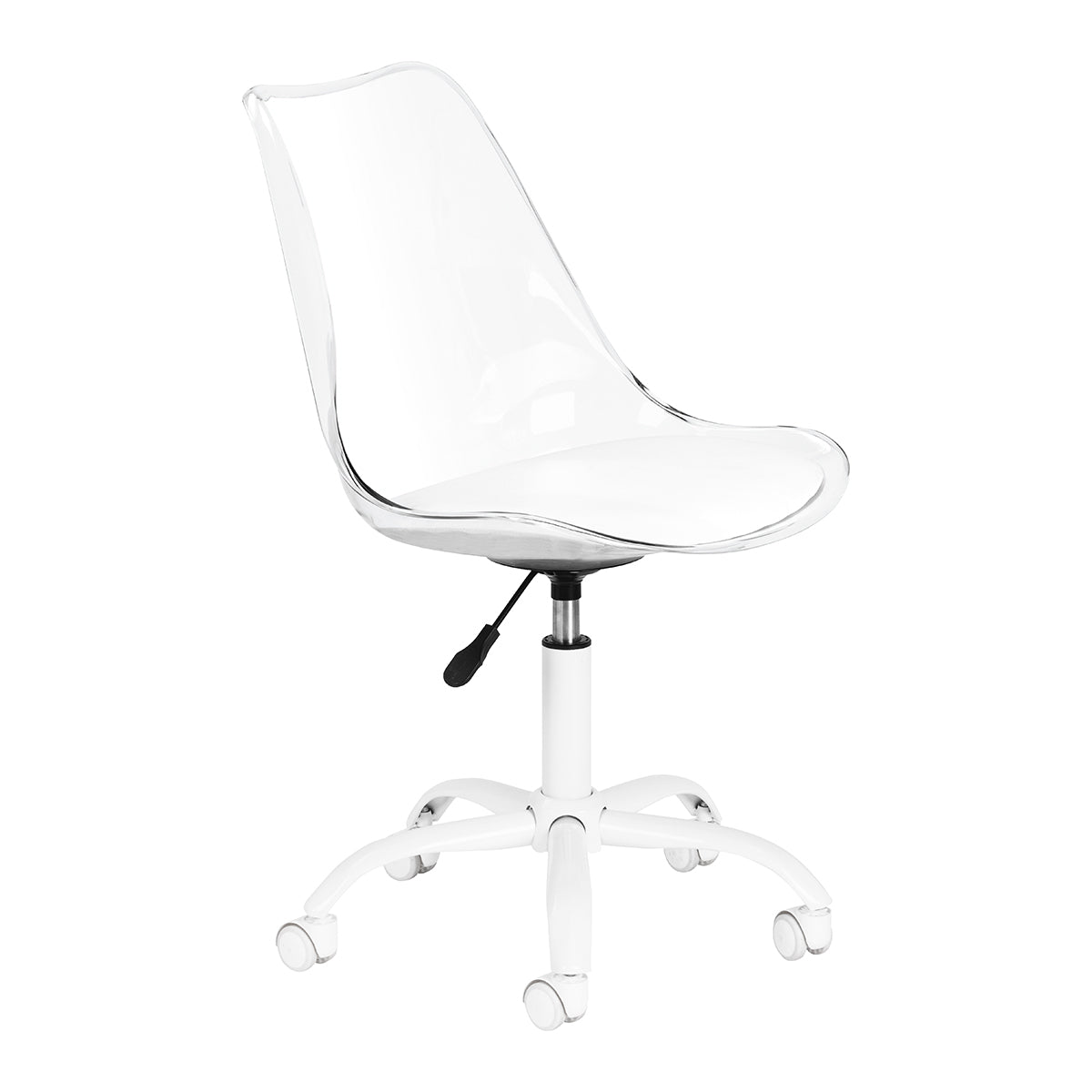 ActivESHOP cosmetic chair Ghost for beauty salons, featuring a modern, sleek design with cushioned seat and adjustable height.