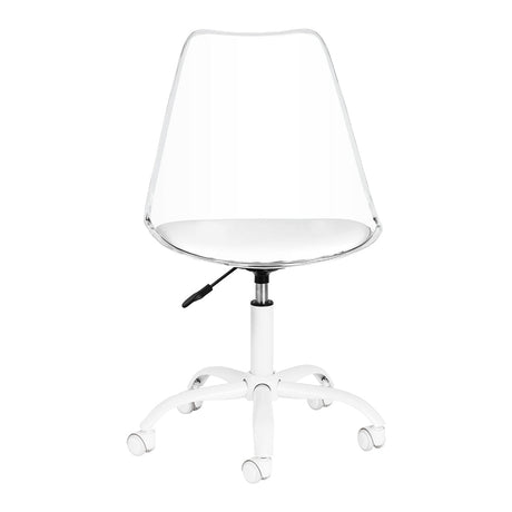ACTIVESHOP Ghost cosmetic chair for beauty salons, featuring sleek design and adjustable height for professional skincare and makeup treatments.