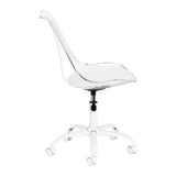 Beauty salon cosmetic chair Ghost by ACTIVESHOP with sleek design, cushioned seat, and adjustable height for professional salon use.