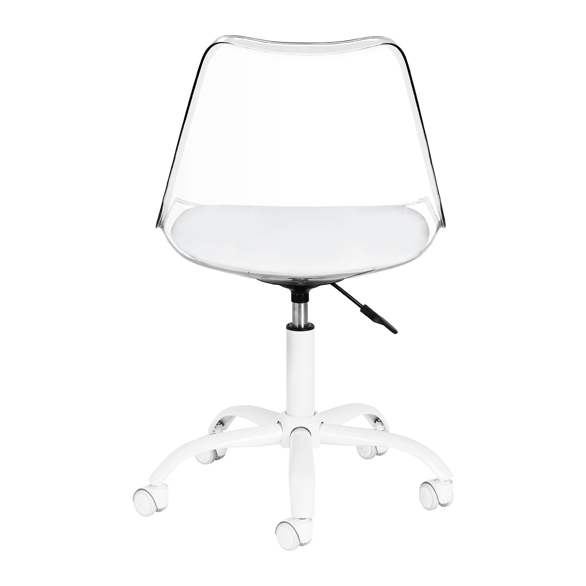 ACTIVESHOP Ghost cosmetic chair for beauty salons with padded seat and adjustable backrest, modern salon furniture design