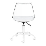 ACTIVESHOP Ghost cosmetic chair for beauty salons with padded seat and adjustable backrest, modern salon furniture design