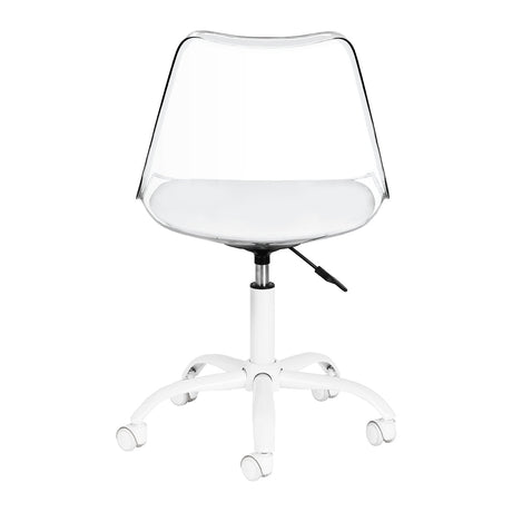 ACTIVESHOP Ghost cosmetic chair for beauty salons with padded seat and adjustable backrest, modern salon furniture design