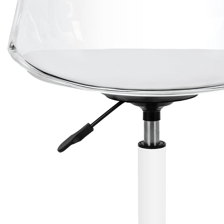 Activeshop Ghost cosmetic chair for beauty salons with sleek design and padded upholstery, ideal for professional beauty treatments.