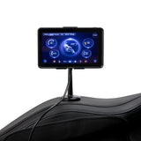 Black Sakura 3D Maximus massage chair with ergonomic design and padded upholstery, ideal for relaxing massage therapy.