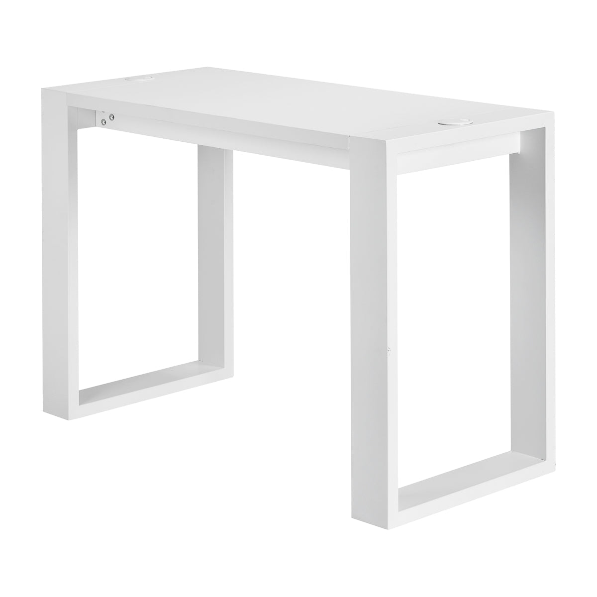 White G031 cosmetic desk from ACTIVESHOP, a modern beauty salon furniture piece with sleek design and ample workspace.