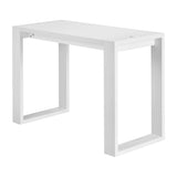 White G031 cosmetic desk from ACTIVESHOP, a modern beauty salon furniture piece with sleek design and ample workspace.