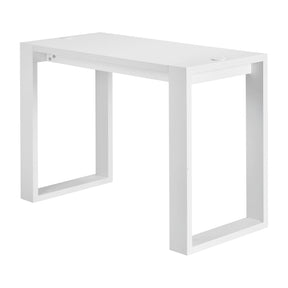 White G031 cosmetic desk from ACTIVESHOP, a modern beauty salon furniture piece with sleek design and ample workspace.