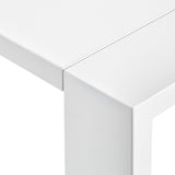 White ACTIVESHOP G031 cosmetic desk for beauty salons, featuring a sleek design with mirror and storage drawers.