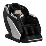Black Sakura Prime 108 massage chair from SAKURA featuring padded armrests and sleek modern design for home relaxation.