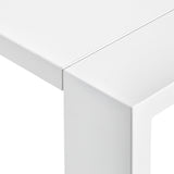 White cosmetic desk with extractor fan, BVShop beauty salon furniture, designed for professional skincare and makeup applications.