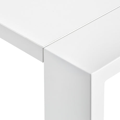 White cosmetic desk with extractor fan, BVShop beauty salon furniture, designed for professional skincare and makeup applications.
