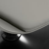Grey HAIR SYSTEM Halo hairdressing chair with padded seat and backrest, ideal for salon styling and client comfort
