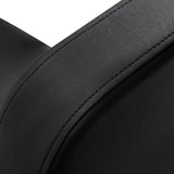 Black HAIR SYSTEM Edge hairdressing chair with adjustable height and cushioned seat, designed for salon styling.