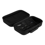 BVShop hairdressing trunk T-08-1 with compartments, black exterior, and metal latch for professional salon storage.