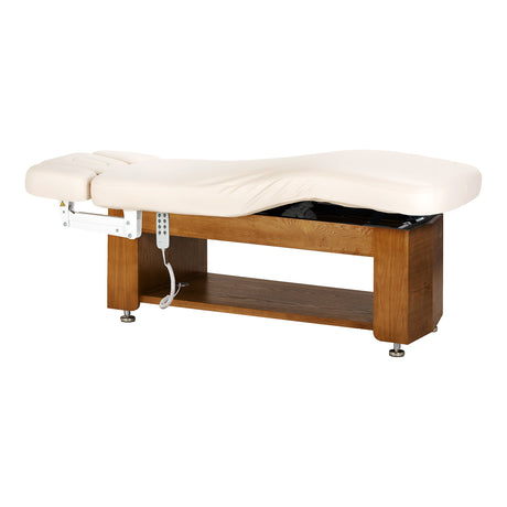 Luxury SPA lounger Sillon Leisure Premium from SILLON, featuring plush upholstery and sleek design for beauty salon comfort.