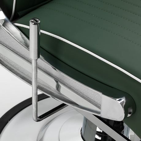 Gabbiano Visionerio barber chair green chrome frame - BVShop