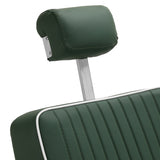 Gabbiano Visionerio barber chair green chrome frame - BVShop