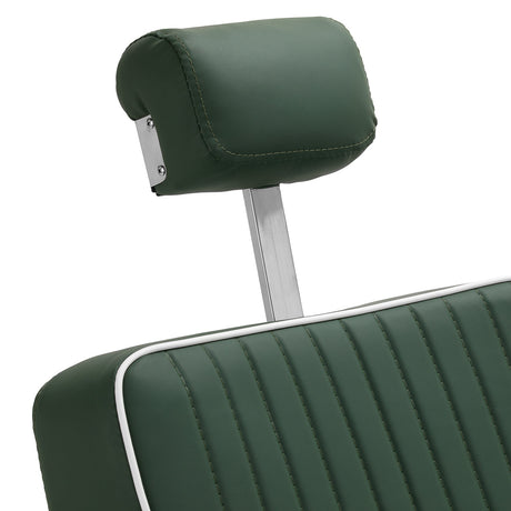 Gabbiano Visionerio barber chair green chrome frame - BVShop