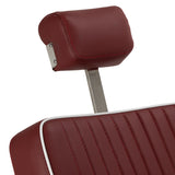 Gabbiano Visionerio barber chair red chrome frame - BVShop