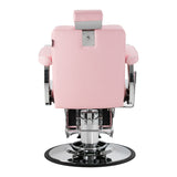 Gabbiano Visionerio barber chair pink chrome frame - BVShop