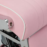 Gabbiano Visionerio barber chair pink chrome frame - BVShop