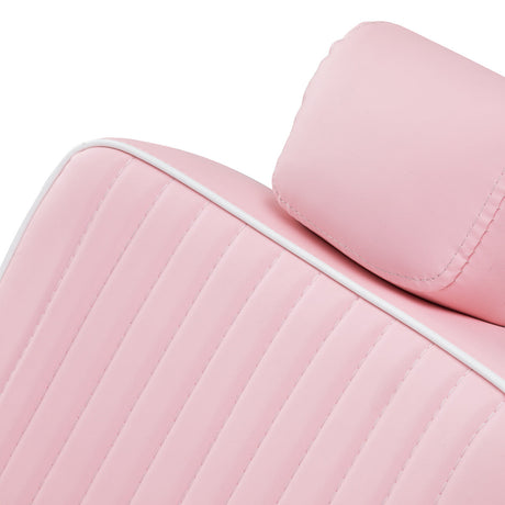 Gabbiano Visionerio barber chair pink chrome frame - BVShop
