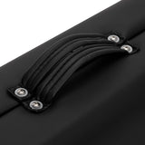BALANCE wooden folding massage table with three segments in black, featuring a sturdy design and adjustable headrest for professional massage therapy