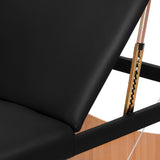 BALANCE wooden folding massage table 3 segment 190x70 black - BVShop