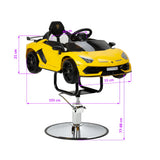 Gabbiano Lamborghini kids salon chair dimensions and features
