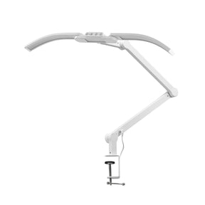 GLOW Glow Manicure Treatment Lamp L05 bent for tabletop use, white, compact nail curing light for professional manicure sessions.