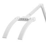 Glow L05 bent tabletop manicure treatment lamp with white finish, featuring adjustable lighting for precise nail care.