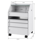 ACTIVESHOP The 984 podiatry assistant white, professional beauty salon furniture with clean design and functional features.