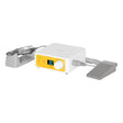 Yellow Saeyang Marathon K35 mini nail drill machine with H200 handpiece, compact design for professional nail care.