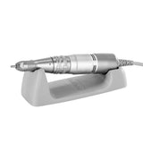 Saeyang Marathon K35 mini yellow nail drill machine with H200 handpiece, compact professional electric nail drill for manicures.