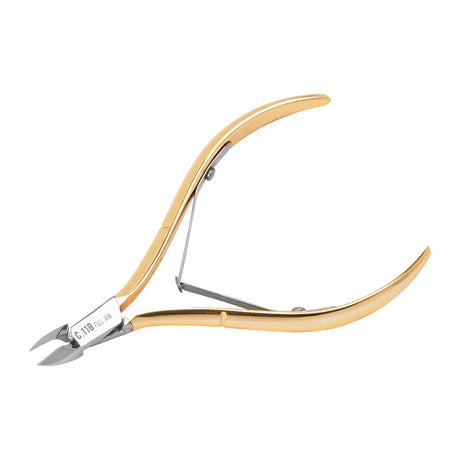 NGHIA export cuticle nippers C-118 with stainless steel blades and ergonomic handles for precise cuticle removal.