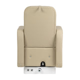 Sillon Elysia SPA pedicure chair mixer tap handpiece storage beige professional