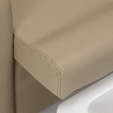 Sillon Elysia pedicure chair white stable base beige upholstery moisture resistant