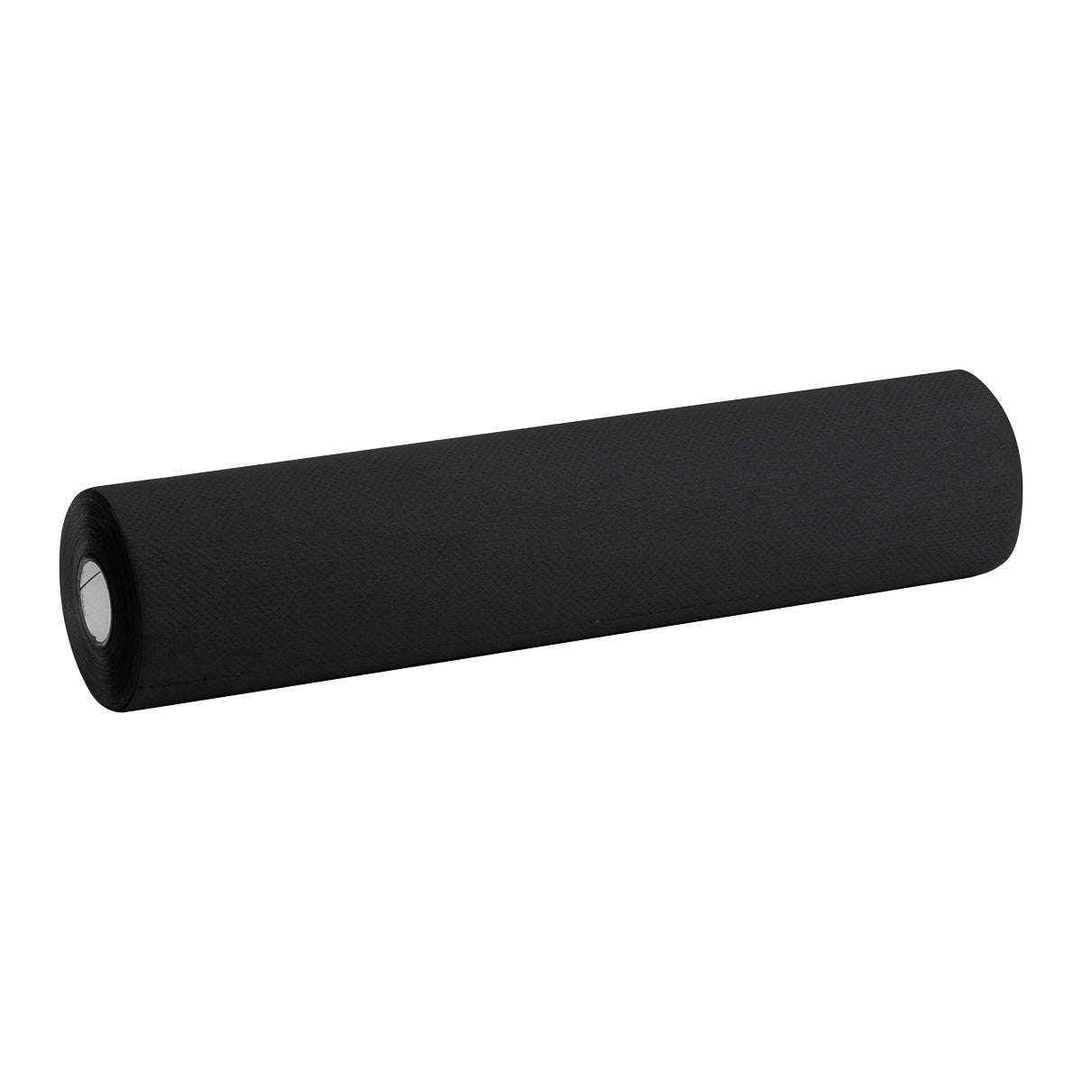 Black disposable laminated paper sheet, 50 x 40 meters, from BVShop, showing a large roll of waterproof, durable paper for industrial use.