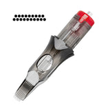 Set of 10 EL CARTEL V2 0.35mm tattoo cartridges with medium taper, 19RM needle configuration for precise tattooing.