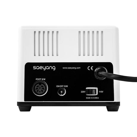 Saeyang Marathon N2 Retro nail drill and H200 handpiece, compact electric manicure and pedicure tool with digital display