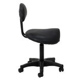 Πλάγια όψη σκαμπό ACTIVESHOP 6001 με μαύρο κάθισμα τύπου σέλας