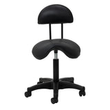 Μαύρο σκαμπό σαλονιού ACTIVESHOP 6001 με ρυθμιζόμενη ανύψωση αερίου