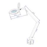 Elegante 6031 professional magnifying lamp with 6500K LED light