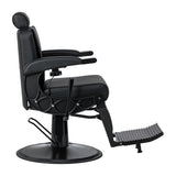 Gabbiano Continental Καρέκλα Barber Με Μασάζ – Μαύρη · Πλάγια όψη