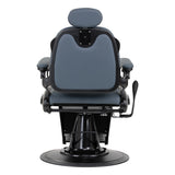 Gabbiano Francesco graphite barber chair with adjustable headrest for barber and grooming services