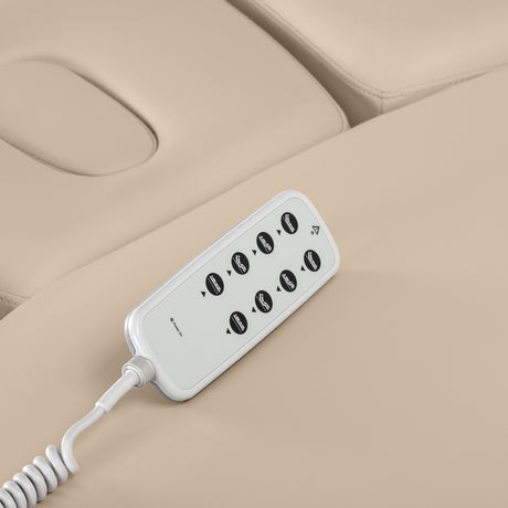 Ηλεκτρικό Κρεβάτι SPA Sillon Relax – Μπεζ, Βάση Μαύρο · Τηλεχειριστήριο